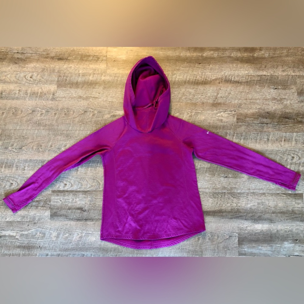 Columbia Omni-wick fleeced lines running pullover hoodie